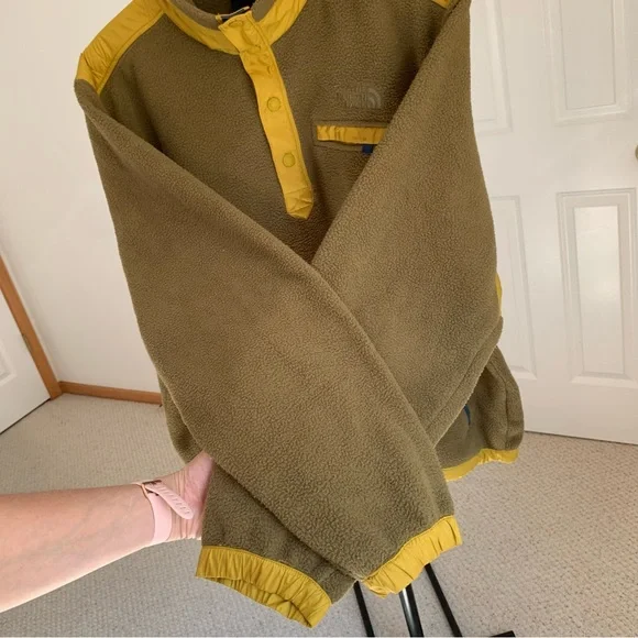 The North Face Royal Arch Fleece Quilted 1/4 Snap Pullover Jacket Men’s XL - Picture 5 of 12